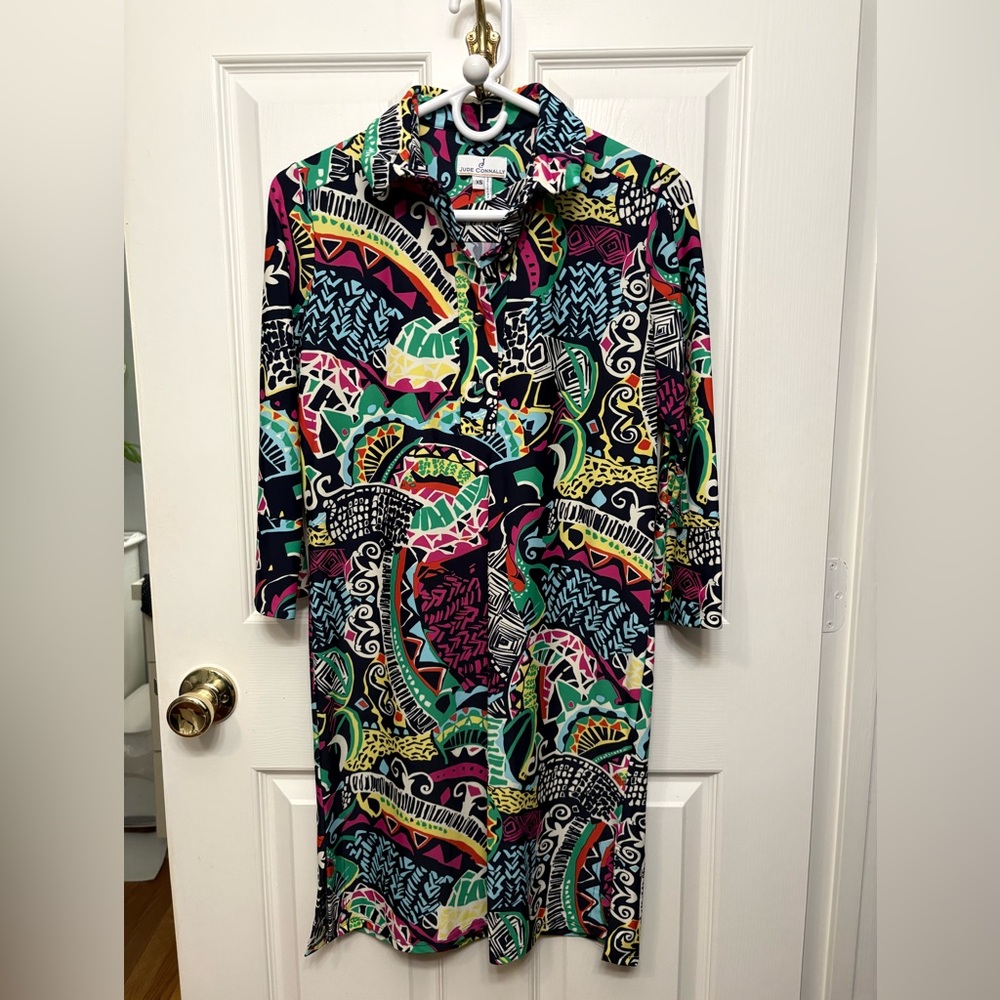 Jude Connally Multicolor Long Sleeve Dress